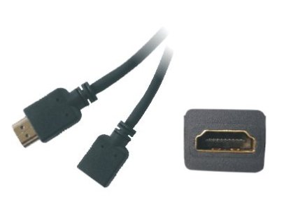 PREMIUMCORD kabel HDMI-HDMI, M/F, prodlužovací, 5m, černý (kphdmf5)