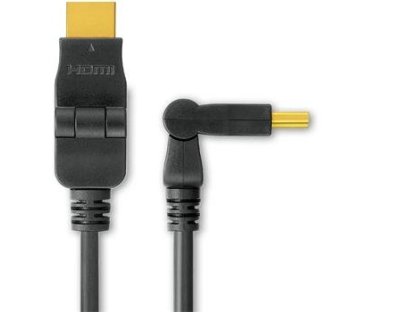 PREMIUMCORD kabel HDMI-HDMI, M/M, propojovací, 1m, černý, otočné konektory (kphdmo1)