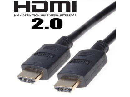 PREMIUMCORD kabel HDMI-HDMI, M/M, propojovací, 2m, černý, v2.0 (kphdm2-2)