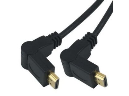 PREMIUMCORD kabel HDMI-HDMI, M/M, propojovací, 2m, otočné konektory (kphdmo2)