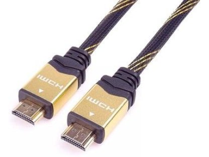 PREMIUMCORD kabel HDMI-HDMI, M/M, propojovací, 3m, černý, opletený, v2.0b (kphdm2q3)
