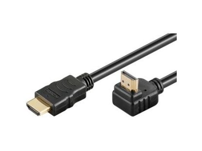 PREMIUMCORD kabel HDMI-HDMI pravoúhlý, M/M, propojovací, 10m, černý, v1.4 (kphdmea10)