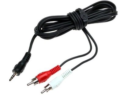 PREMIUMCORD kabel Jack 2.5-2xCINCH, M/2xM, propojovací, 2m, černý (kjack2cin)