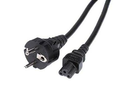 PREMIUMCORD kabel napájecí 230V k notebooku 3pin, 2m, "Mickey Mouse", černý, přímý (kpspu)