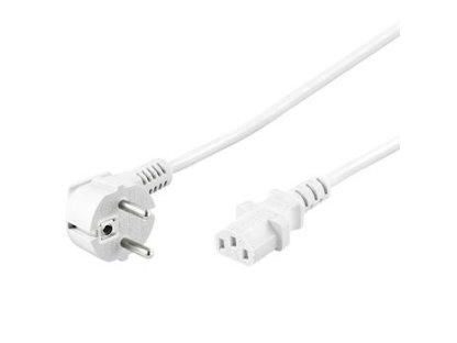 PREMIUMCORD kabel napájecí 230V k PC, 2m, bílý (kpsp2w)
