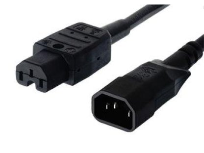 PREMIUMCORD kabel napájecí 230V k PC, konektory C15-C14, 2m, černý (kpss2)