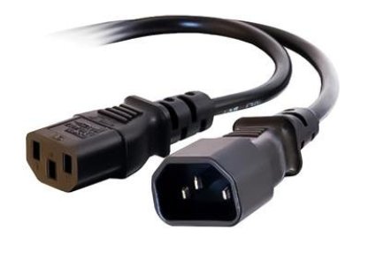 PREMIUMCORD kabel napájecí 230V k PC, prodlužovací, 0,5m, černý (kps05)