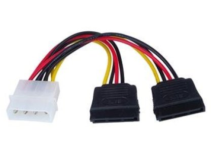 PREMIUMCORD kabel napájecí k HDD, Molex-2xSATA (kfsa-3)