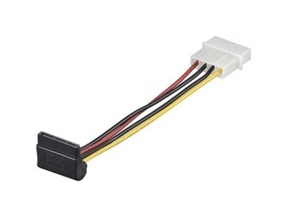 PREMIUMCORD kabel napájecí, Molex-SATA pravúhlý, M/F, 0,15m (kfsa-2-90)