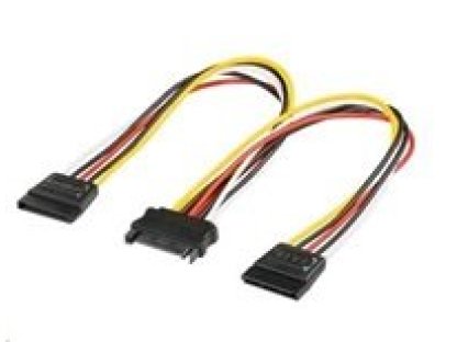 PREMIUMCORD kabel napájecí SATA-2xSATA, M/2xF, 0,16m (kfsa-11)