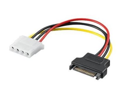PREMIUMCORD kabel napájecí SATA-Molex, M/F, 0,16m (kfsa-14)
