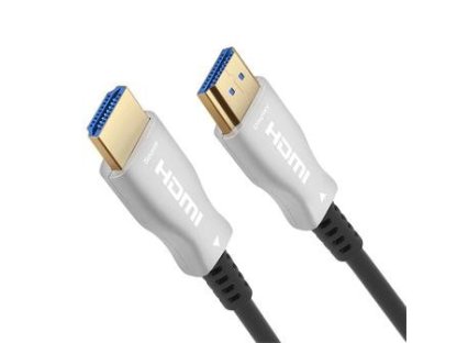 PREMIUMCORD kabel optický HDMI-HDMI, M/M, propojovací, 20m, černý, v2.0b (kphdm2x20)