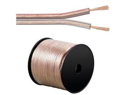 PREMIUMCORD kabel reproduktorový, 2x1,5mm2, 100% Cu, metráž (kjpr-01)