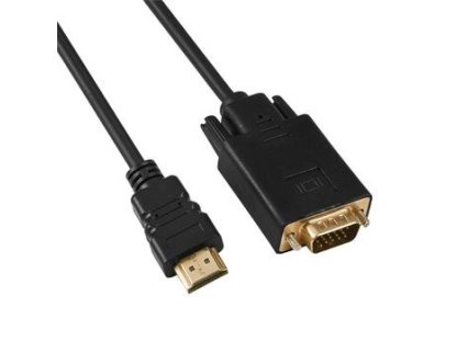 PREMIUMCORD kabel s převodníkem HDMI-VGA, M/M, propojovací, 2m, černý (khcon-50)