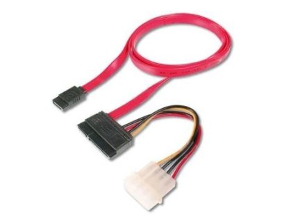 PREMIUMCORD kabel SATA datový + napájecí 0.5m