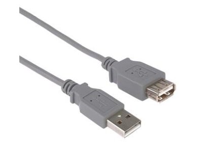 PREMIUMCORD kabel USB 2.0, A-A, M/F, prodlužovací, 0,2m, šedý (kupaa02)