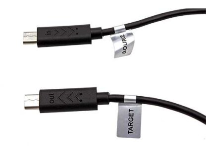 PREMIUMCORD kabel USB 2.0 OTG, B micro-B micro, M/M, propojovací, 0,30m, černý (kur-20)