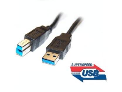 PREMIUMCORD kabel USB 3.0, A-B, M/M, propojovací, 2m, černý (ku3ab2bk)
