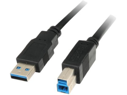 PREMIUMCORD kabel USB 3.0, A-B, M/M, propojovací, 5m, černý (ku3ab5bk)