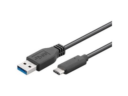 PREMIUMCORD kabel USB 3.1, A-C, M/M, propojovací, 1m, černý (ku31ca1bk)