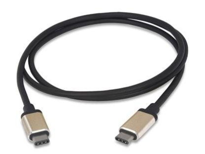 PREMIUMCORD kabel USB 3.1, C-C, M/M, propojovací, 1m, černý, hliníkové konektory (ku31cc1al)