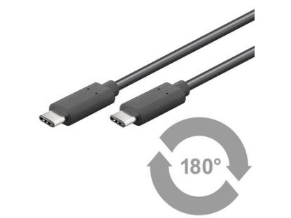 PREMIUMCORD kabel USB 3.1, C-C- M/M, propojovací, 1m, černý (ku31cc1bk)