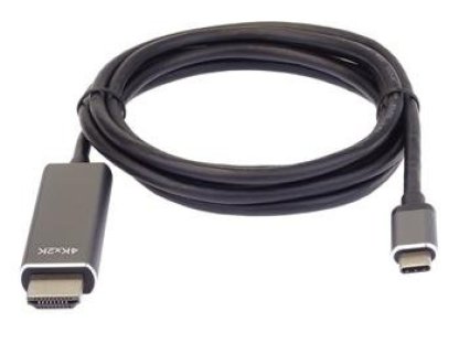 PREMIUMCORD kabel USB 3.1-HDMI, C-HDMI, M/M, propojovací, 1,8m, hliníkové konektory (ku31hdmi08)