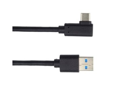 PREMIUMCORD kabel USB, A-C pravoúhlý, M/M, propojovací, 3m, černý (ku31cz3bk)