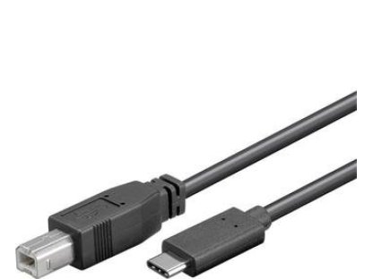 PREMIUMCORD kabel USB, C-B, M/M, propojovací, 0,22m, černý (ku31cd02bk)