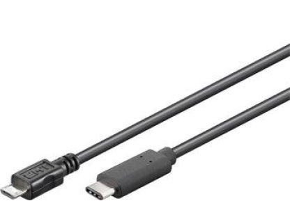 PREMIUMCORD kabel USB, C-B, M/M, propojovací, 0,6m, černý (ku31cb06bk)