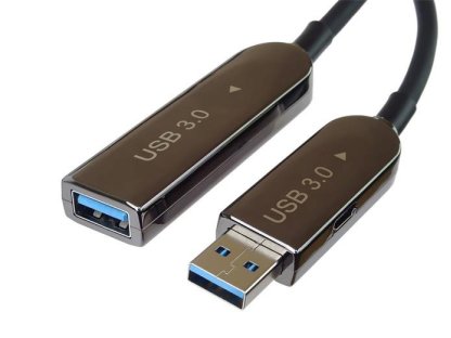 PREMIUMCORD Kabel USB3.0 + 2.0 prodlužovací optický AOC kabel A/Male - A/Female 7m (ku3fiber07)