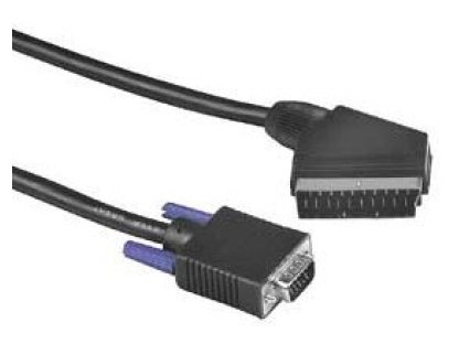 PREMIUMCORD kabel VGA-SCART, M/M, 2m, černý (kjvs-2)