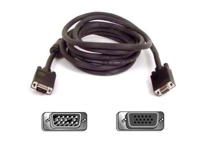 PREMIUMCORD kabel VGA-VGA, M/F, prodlužovací, 3m, černý (kpvc03)