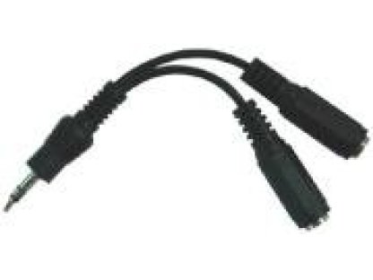 PREMIUMCORD kabelová rozdvojka Jack 3.5-2xJack 3.5, M/2xF, 0,1m (kjr-02a)