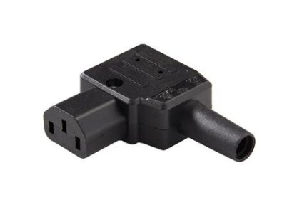 PREMIUMCORD konektor síťový 230V/F zahnutý 90 stupňů IEC C13