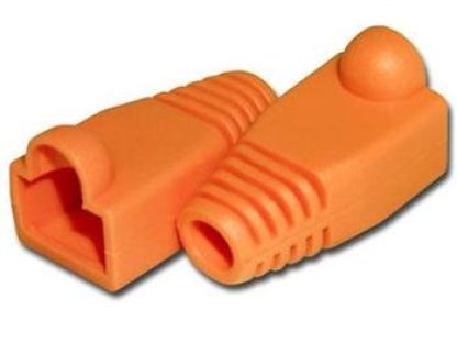 PremiumCord Kryt konektoru RJ45 - oranžová