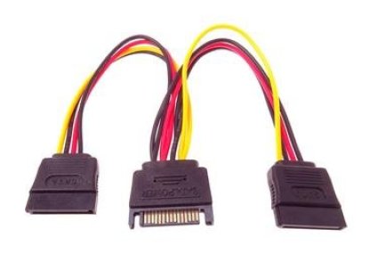 PREMIUMCORD napájecí rozdvojka k HDD, SATA-2xSATA, 0,2m (kfsa-21)