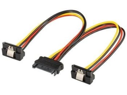 PREMIUMCORD napájecí rozdvojka k HDD, SATA-2xSATA pravoúhlý (kfsa-23)