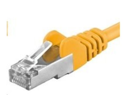 PREMIUMCORD Patch kabel CAT6a S-FTP, RJ45-RJ45, AWG 26/7 3m, žlutá (sp6asftp030Y)