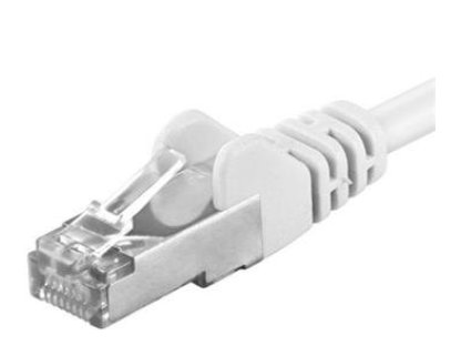 PREMIUMCORD patch kabel S/FTP, RJ45-RJ45, CAT6a, 2m, bílý (sp6asftp020W)