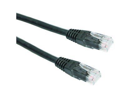 PREMIUMCORD patch kabel UTP, RJ45-RJ45, CAT5e, 0,5m, černý (sputp005C)