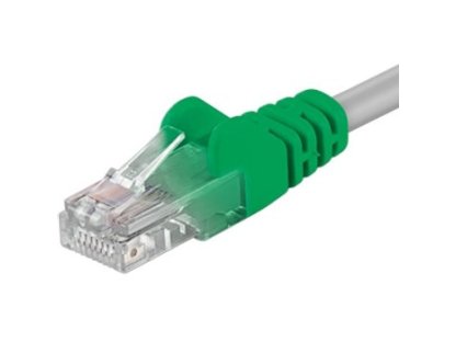 PREMIUMCORD patch kabel UTP, RJ45-RJ45, CAT5e, 0,5m, šedý, křížený (sputp005t)