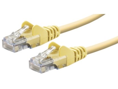 PREMIUMCORD patch kabel UTP, RJ45-RJ45, CAT5e, 0,5m, žlutý (sputp005Y)