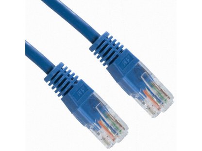 PREMIUMCORD patch kabel UTP, RJ45-RJ45, CAT5e, 1m, modrý (sputp01B)