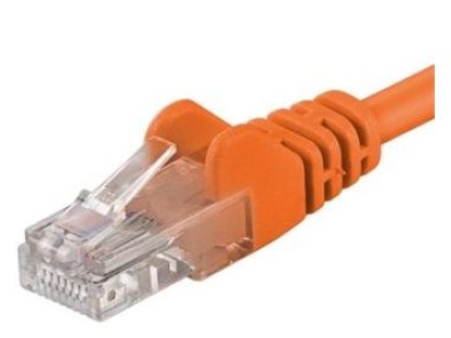 PREMIUMCORD patch kabel UTP, RJ45-RJ45, CAT5e, 1m, oranžový (sputp01E)