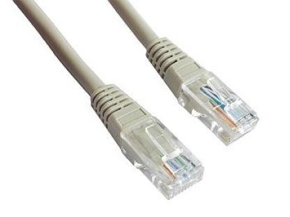 PREMIUMCORD patch kabel UTP, RJ45-RJ45, CAT5e, 20m, šedý (sputp20)