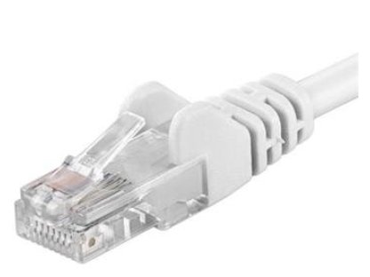 PREMIUMCORD patch kabel UTP, RJ45-RJ45, CAT5e, 2m, bílý (sputp02W)
