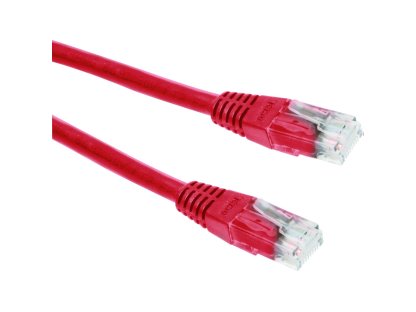 PREMIUMCORD patch kabel UTP, RJ45-RJ45, CAT5e, 2m, červený (sputp02R)