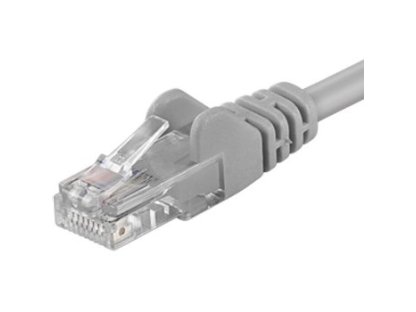 PREMIUMCORD patch kabel UTP, RJ45-RJ45, CAT6, 0,1m, šedý (sp6utp001)