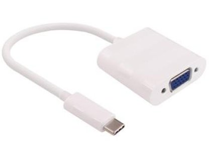 PREMIUMCORD převodník USB 3.1- VGA, C-VGA, M/F, 0,2m, bílý (ku31vga01)